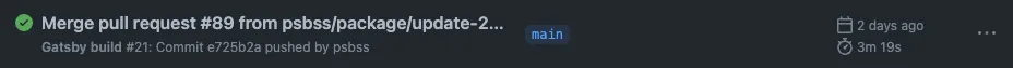 GitHub Actions no cache build log