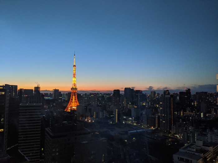 42東京から見た東京タワー